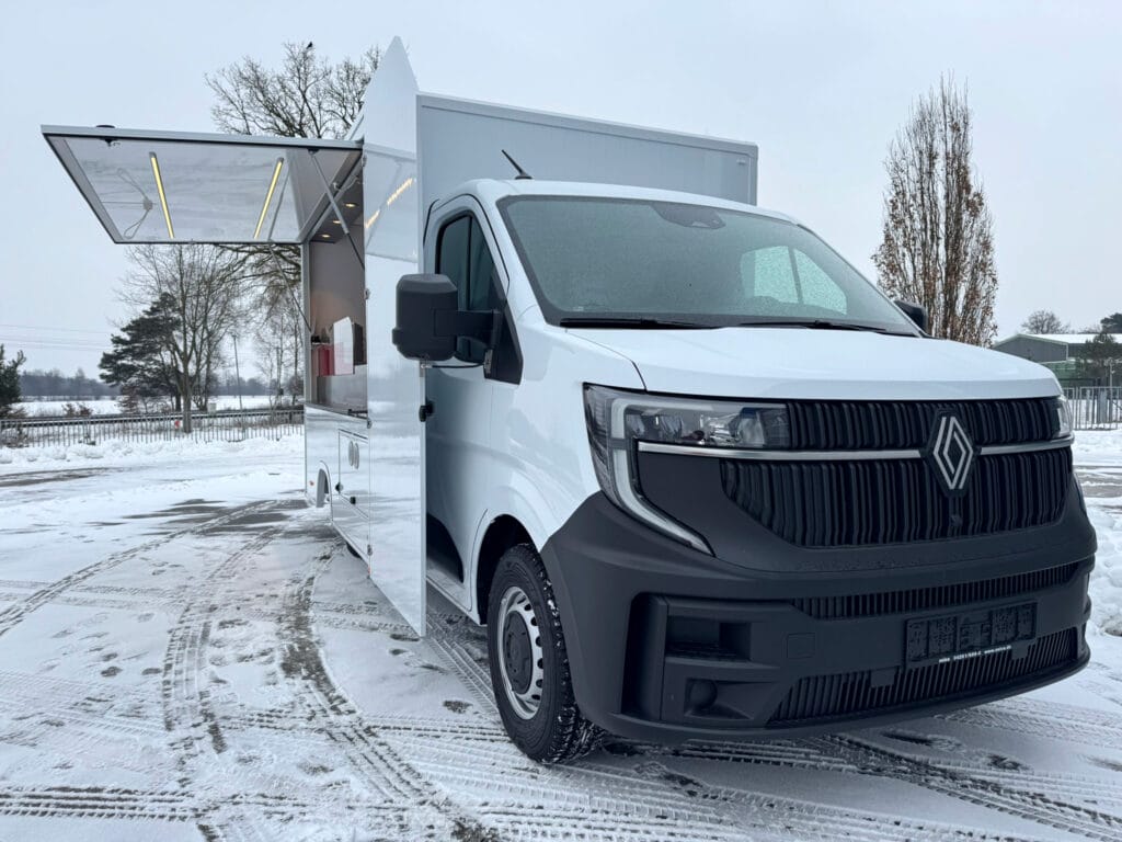 Fronansicht Grillhähnchenwagen