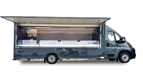 Verkaufsfahrzeug mit Kühltheke