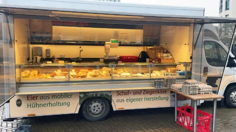 Verkaufsauto Käseverkauf