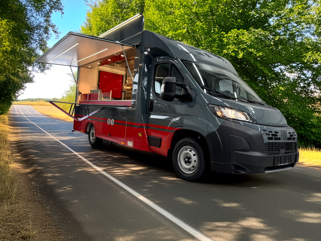 Hähnchengrillwagen mit LED Lichtpaket