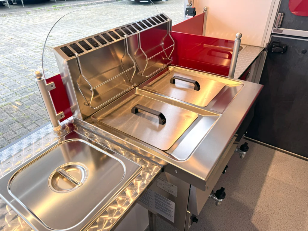 Fritteuse mit Deckeln mobilen Hähnchengrill