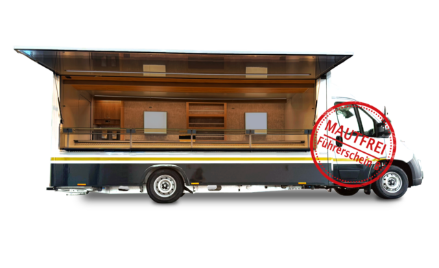 Feinkostmobil Mautfrei Freigestellt dunkel