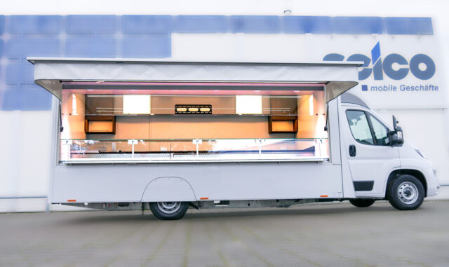 Verkaufsmobil, Verkaufsfahrzeuge, Verkaufswagen, Fischmobil, Kühltheke, Fischfahrzeug, Fischwagen, Wochenmarktwagen, Wochenmarktfahrzeug, Mobil verkaufen, Fahrzeug mit Kühltheke