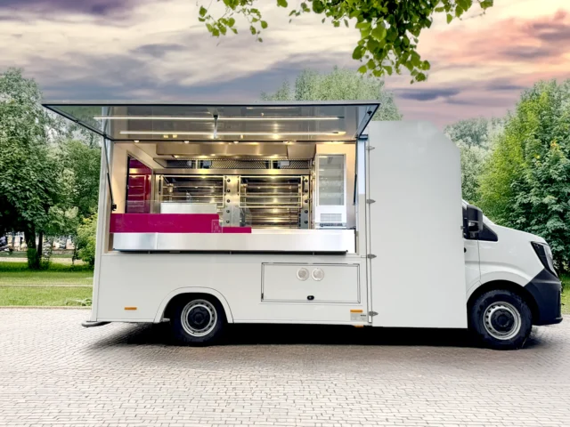 Hähnchenwagen für den Einsatz auf Grillplätzen in einer Stadt kaufen