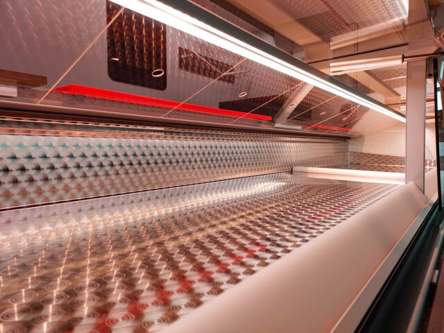 Beleuchtung für Auslage Kühltheke