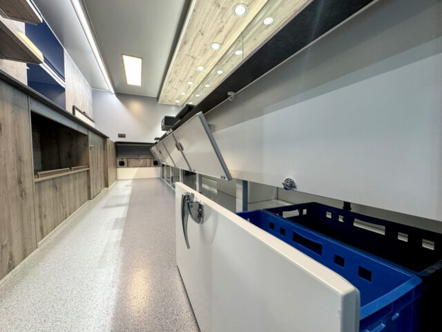 Unterkühlung in einem Verkaufsfahrzeug Fisch