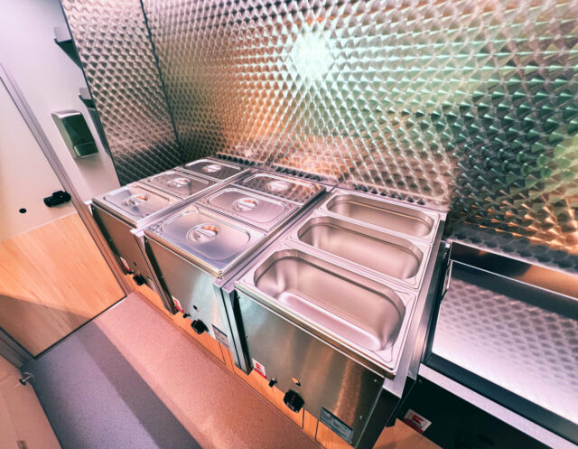 Verkaufswagen Frühstücksservice Bainmarie für Soßen